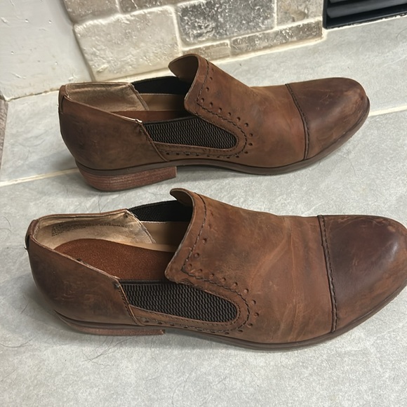 Kork Ease Korks Gertrude Slip On Shoes Womens 8 Leather Round Toe Short Bootie - Picture 6 of 13